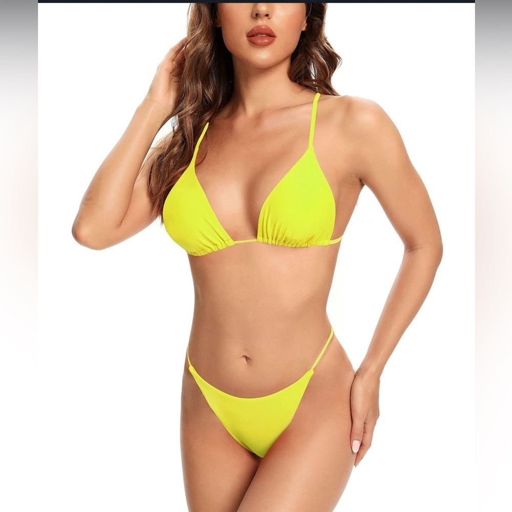 Women’s Neon Halter Bikini Set‎ NWT Size S
